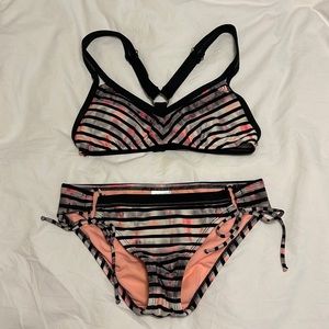 Adidas Pink & Black Swimsuit